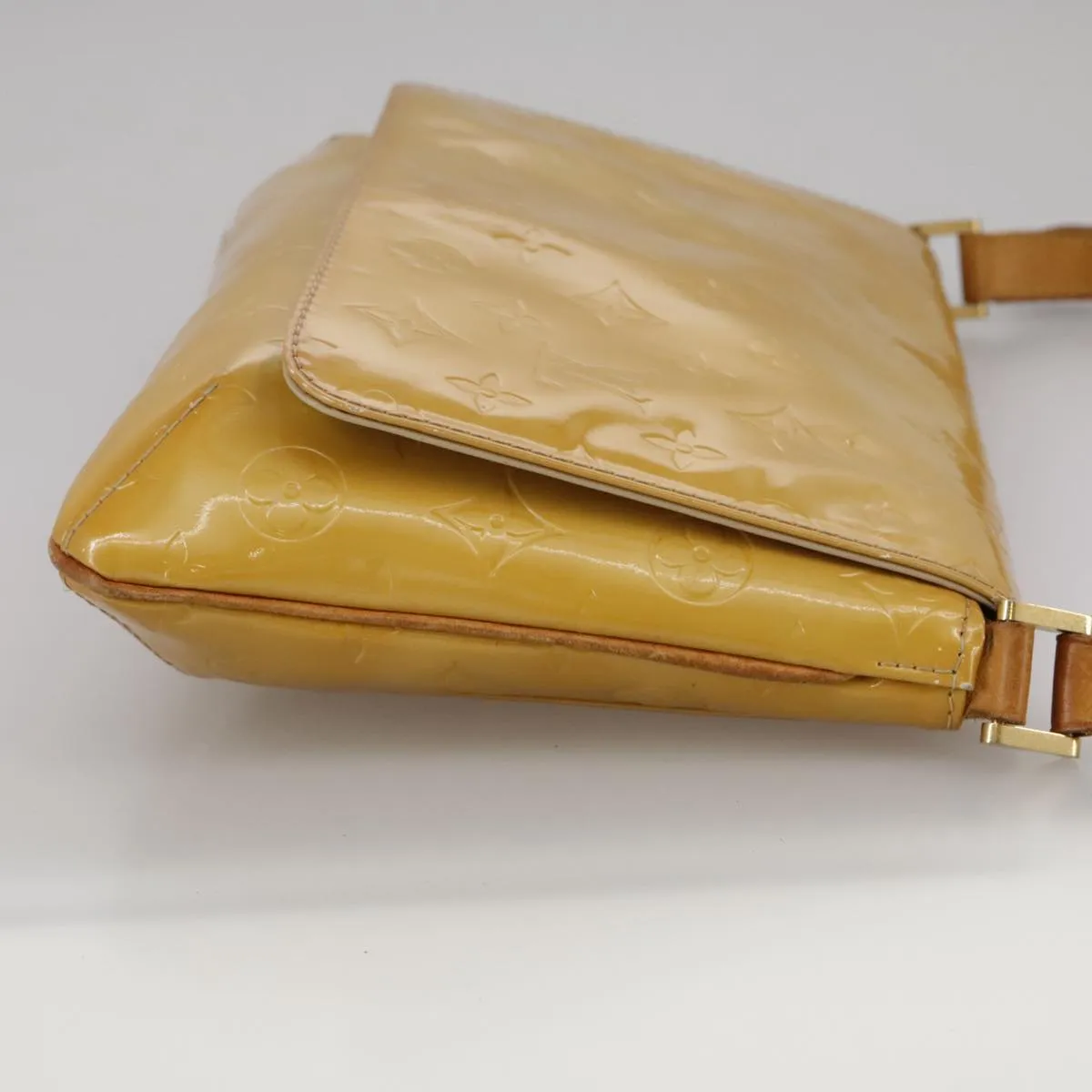 LOUIS VUITTON Monogram Vernis Thompson Street Bag Beige M91301 LV 110743