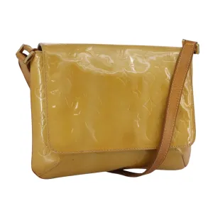 LOUIS VUITTON Monogram Vernis Thompson Street Bag Beige M91301 LV 110743