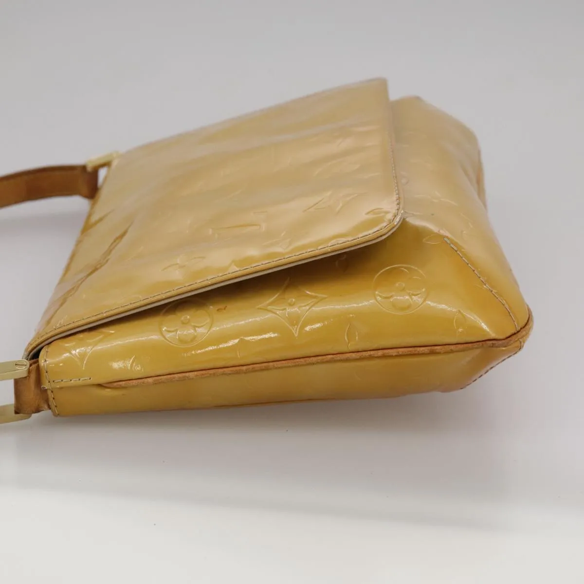 LOUIS VUITTON Monogram Vernis Thompson Street Bag Beige M91301 LV 110743