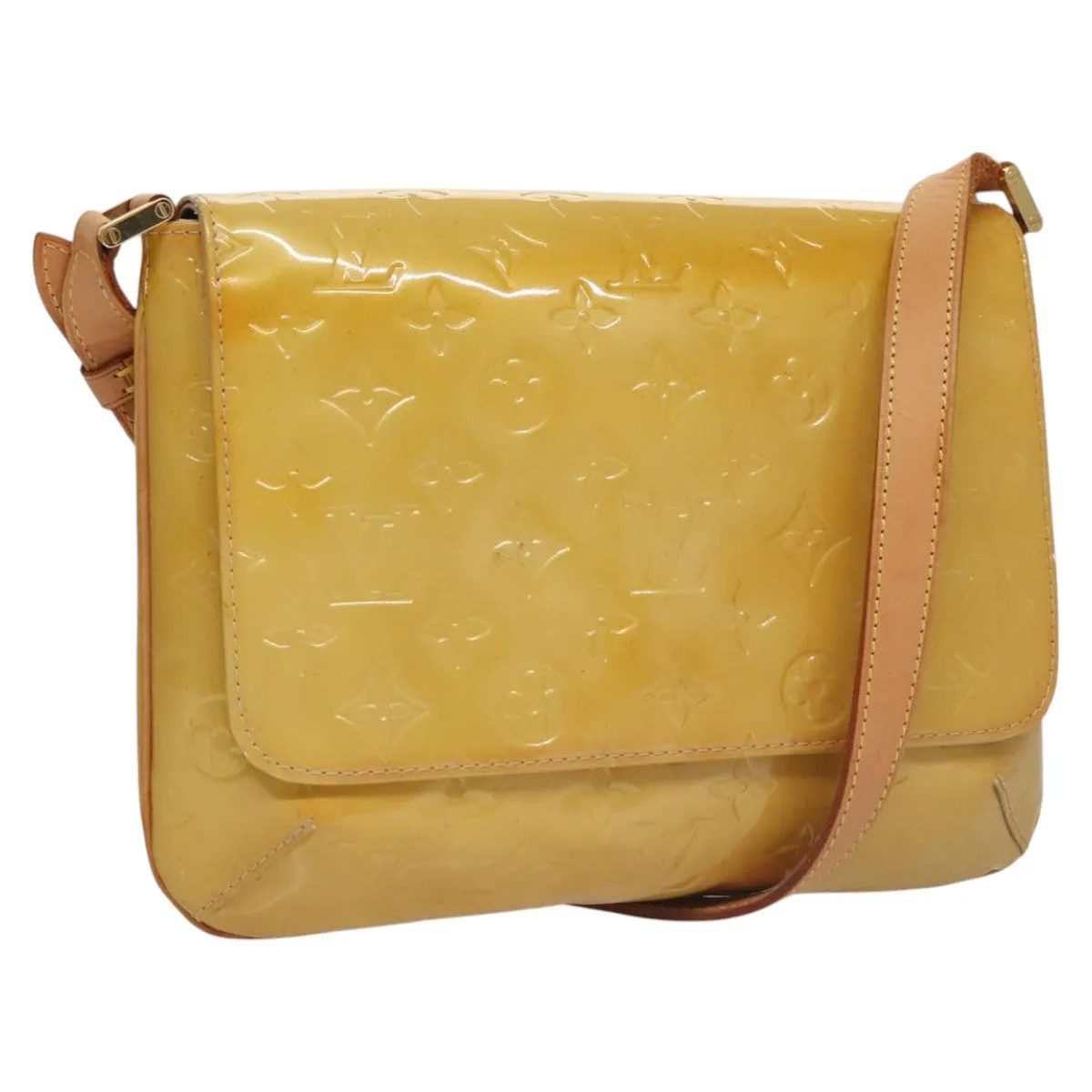 LOUIS VUITTON Monogram Vernis Thompson Street Bag Beige M91301 LV ep7248