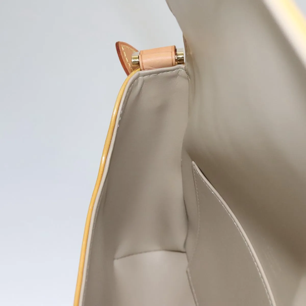 LOUIS VUITTON Monogram Vernis Thompson Street Bag Beige M91301 LV ep7248