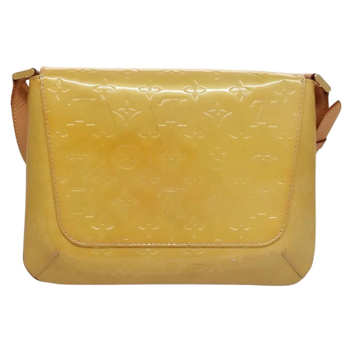 LOUIS VUITTON Monogram Vernis Thompson Street Bag Beige M91301 LV ep7248