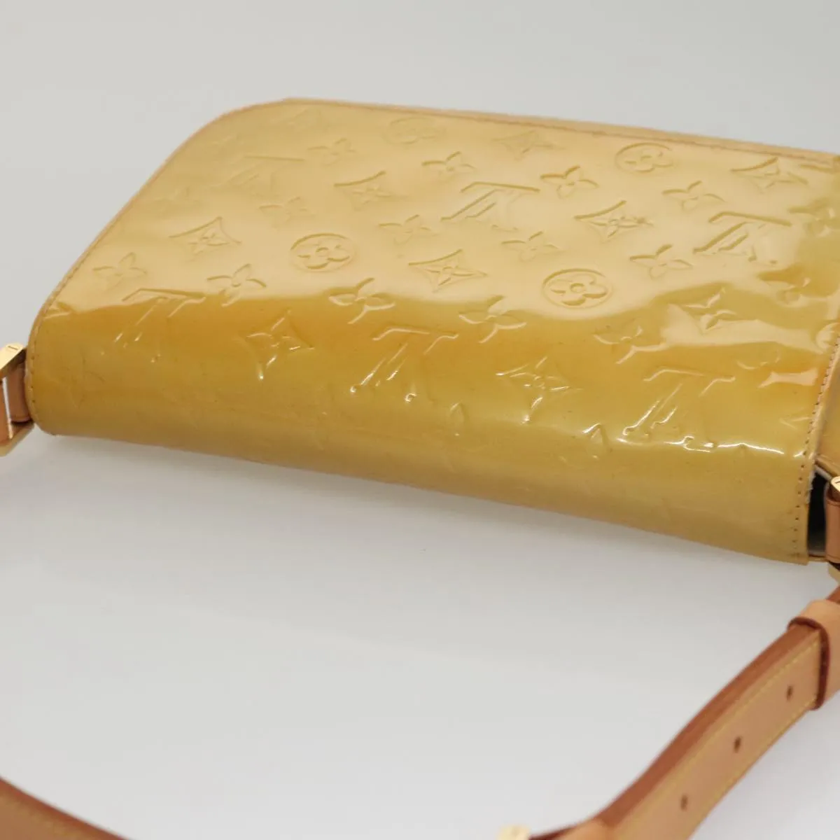 LOUIS VUITTON Monogram Vernis Thompson Street Bag Beige M91301 LV ep7248