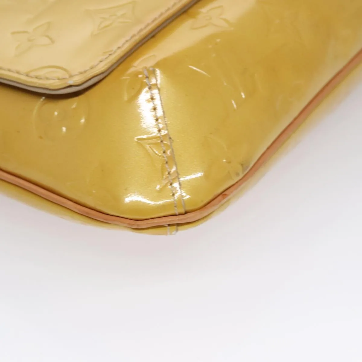 LOUIS VUITTON Monogram Vernis Thompson Street Bag Beige M91301 LV ep7248