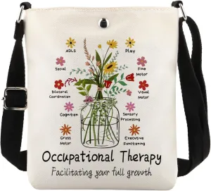 MAOFAED Occupational Therapy Crossbody Bag, OT Gift, Occupational Therapy Gift, Facilitating Your Full Growth