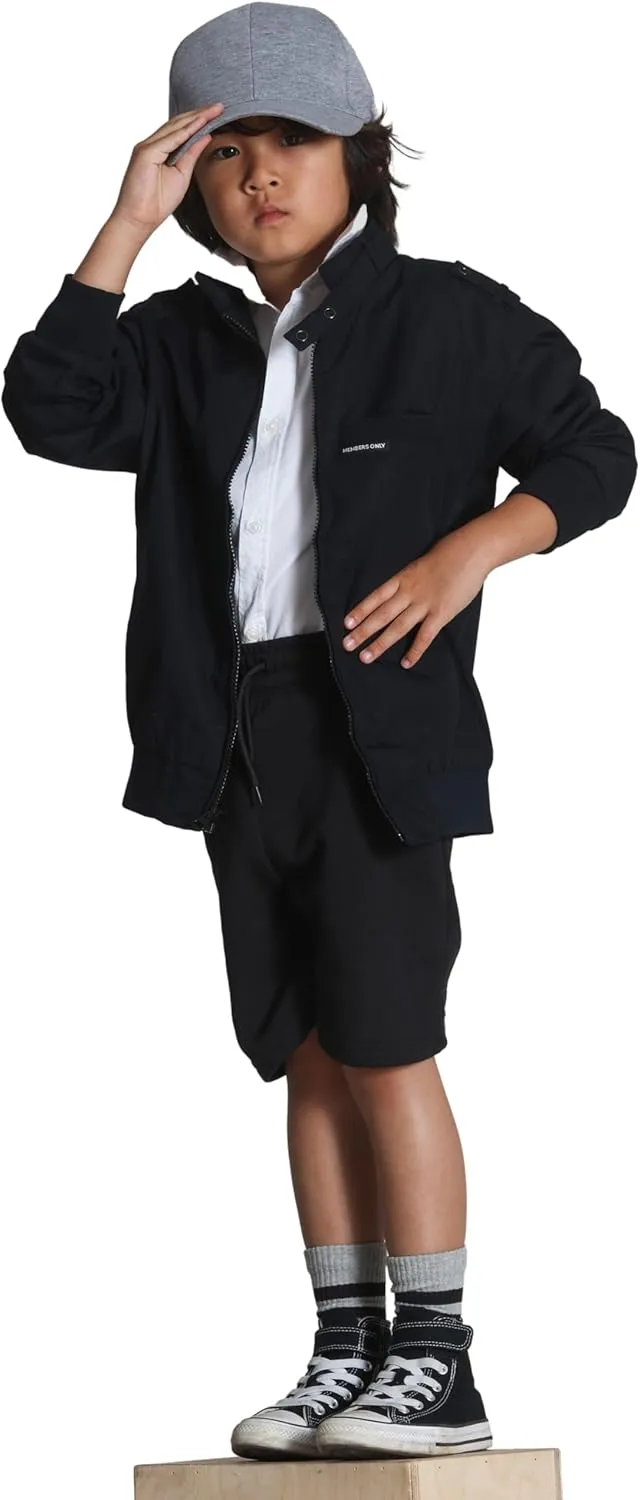 Members Only Kids Iconic Racer, Unisex Bomber Jacket