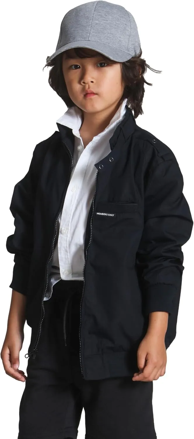 Members Only Kids Iconic Racer, Unisex Bomber Jacket