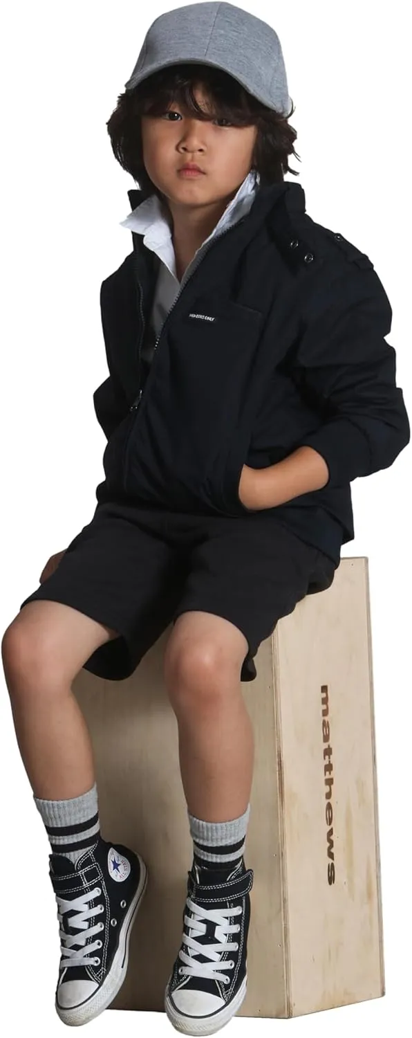 Members Only Kids Iconic Racer, Unisex Bomber Jacket