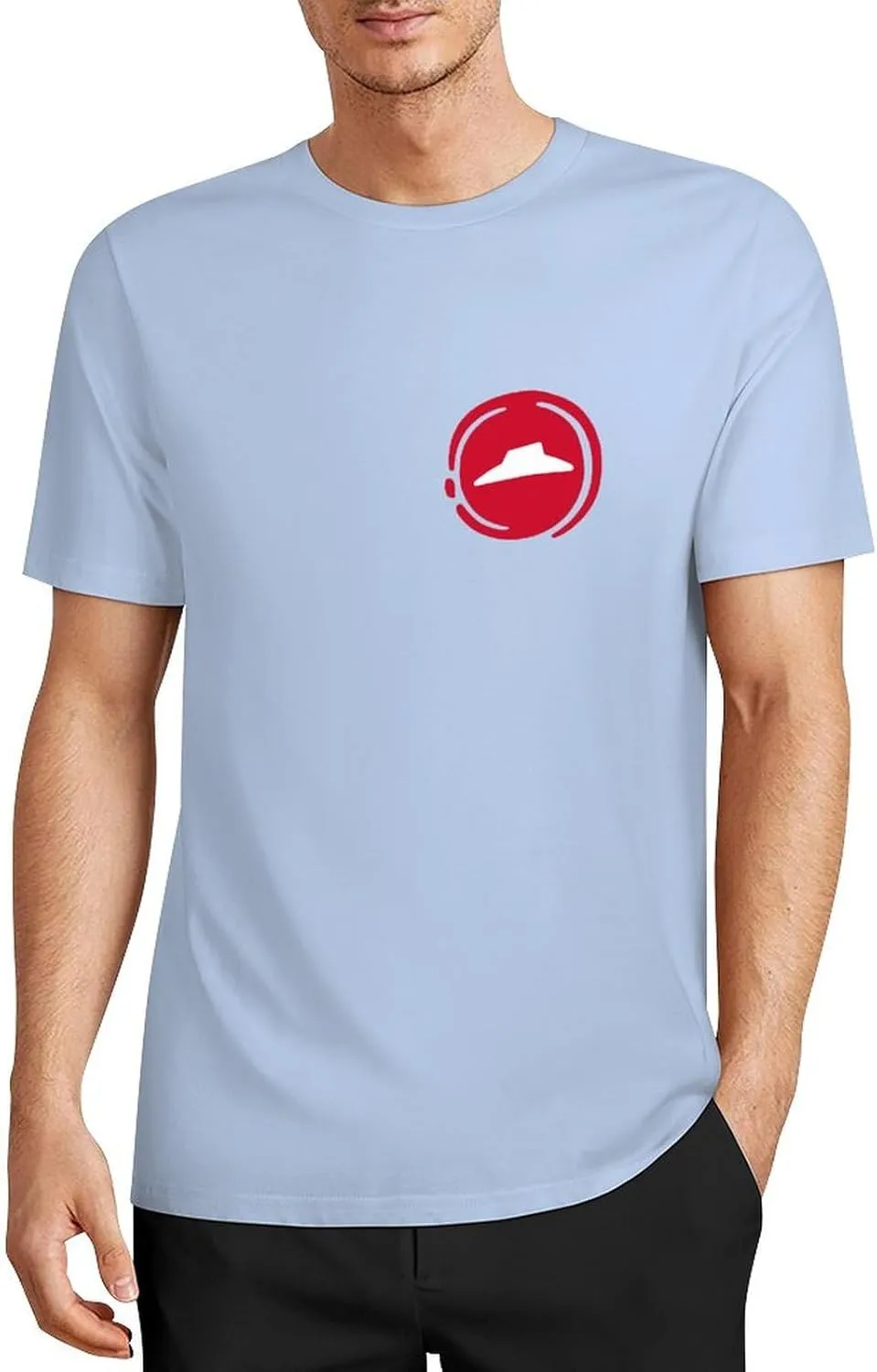 Mens Cotton T-Shirt Short Sleeve Crew Neck T Shirts for Men Work Uniform Funny Clothes
