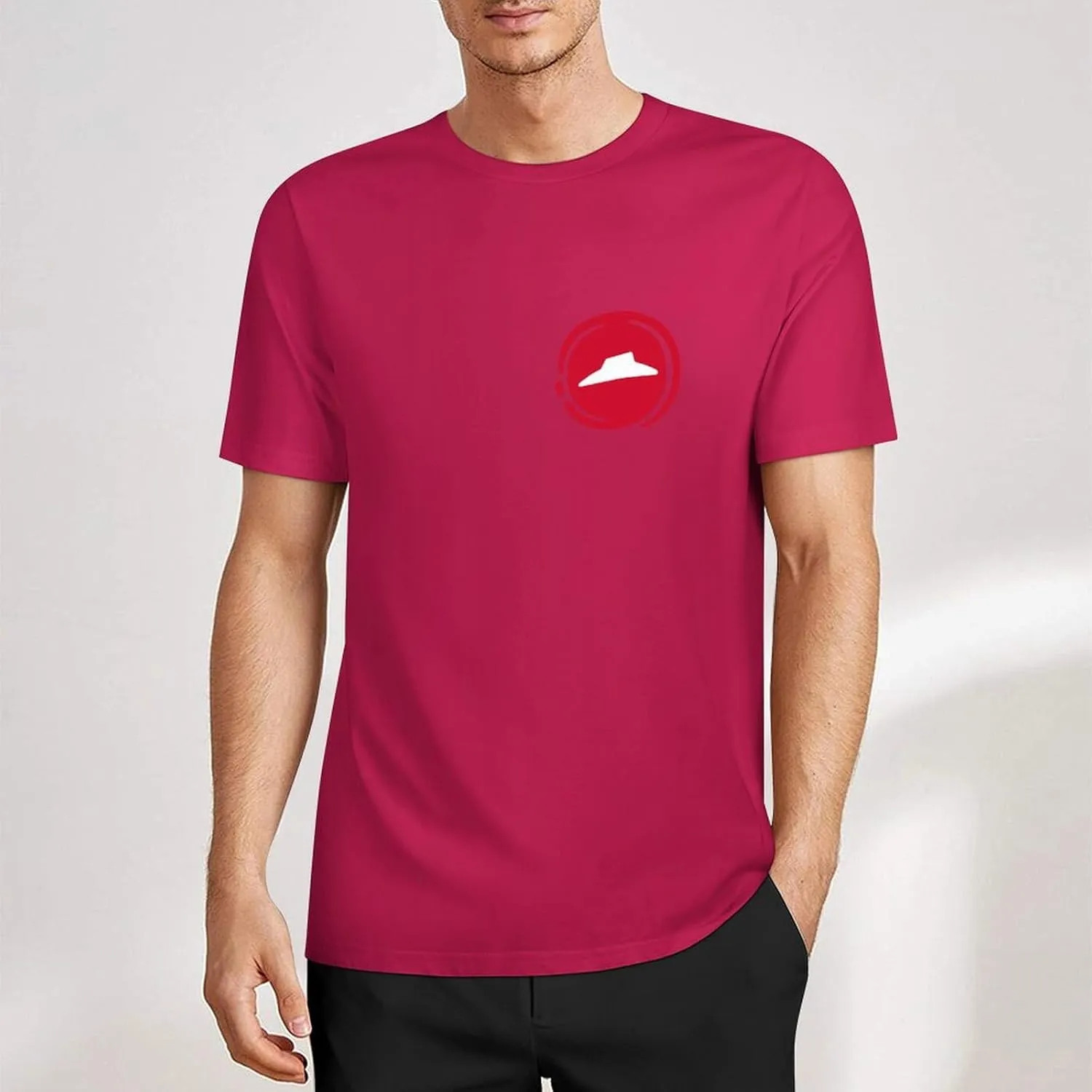 Mens Cotton T-Shirt Short Sleeve Crew Neck T Shirts for Men Work Uniform Funny Clothes