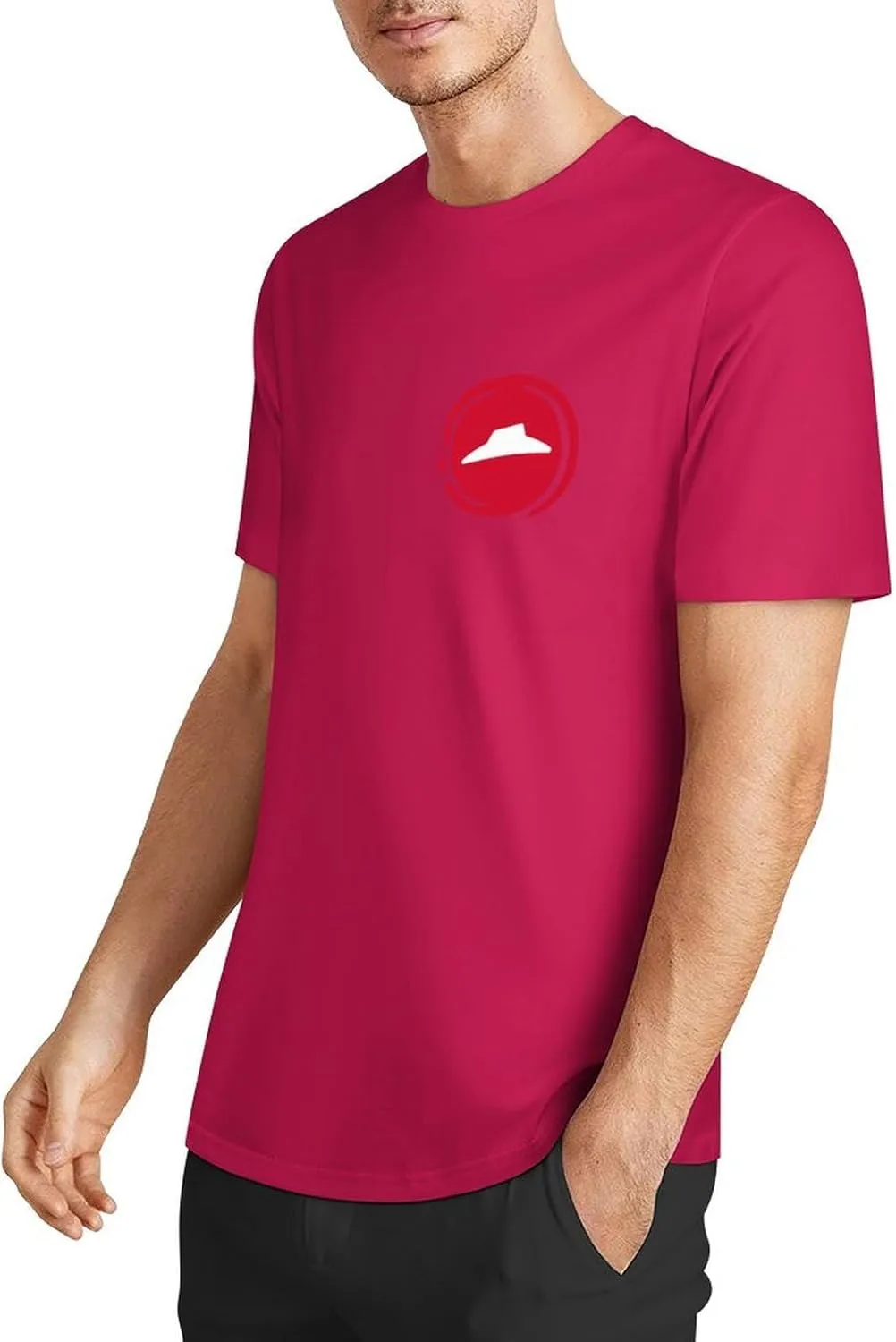 Mens Cotton T-Shirt Short Sleeve Crew Neck T Shirts for Men Work Uniform Funny Clothes