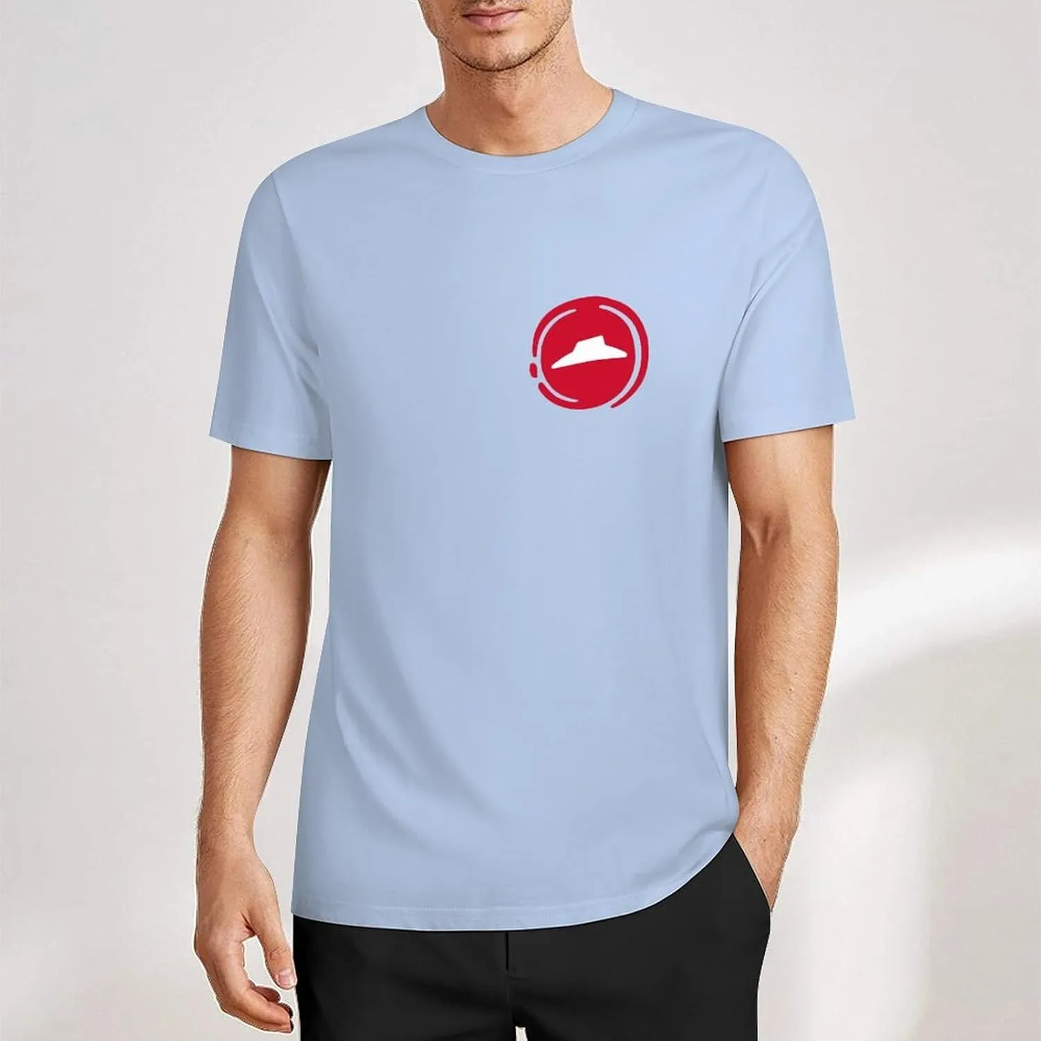 Mens Cotton T-Shirt Short Sleeve Crew Neck T Shirts for Men Work Uniform Funny Clothes