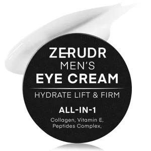 Men’s under Eye cream: all-in-1 Eye Bags, Dark Circles, and Puffiness reduce- Men’s eye care for hydrate, firm & repair 1 oz
