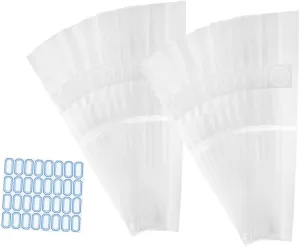 Milisten Edible Mushroom Growing Bags 30pcs Pe Spawn Bags for Shiitake Large Size for Enhanced Growth Breathable Sealable