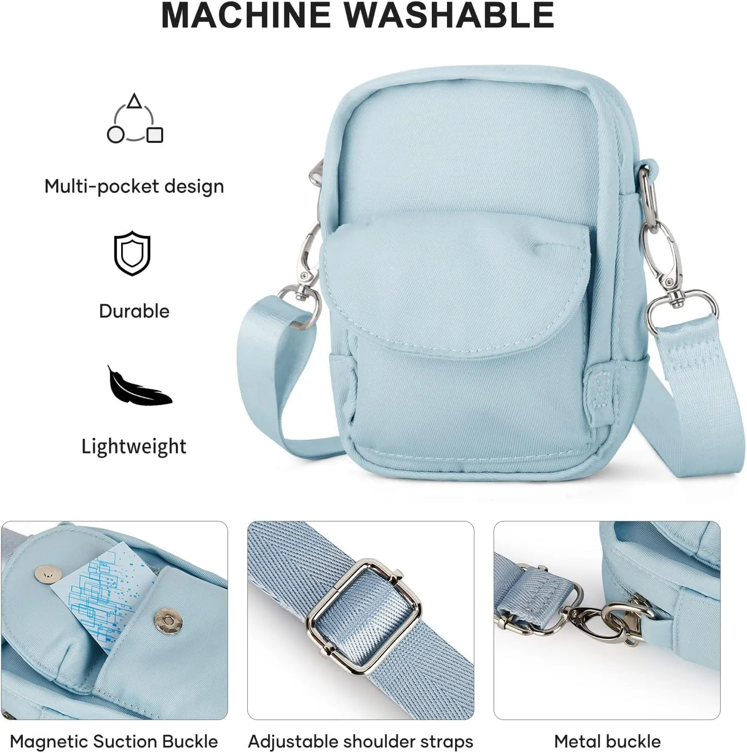 Mini Crossbody Bag Small Shoulder Bag For Women, Girls Mini Messenger Satchel Bag