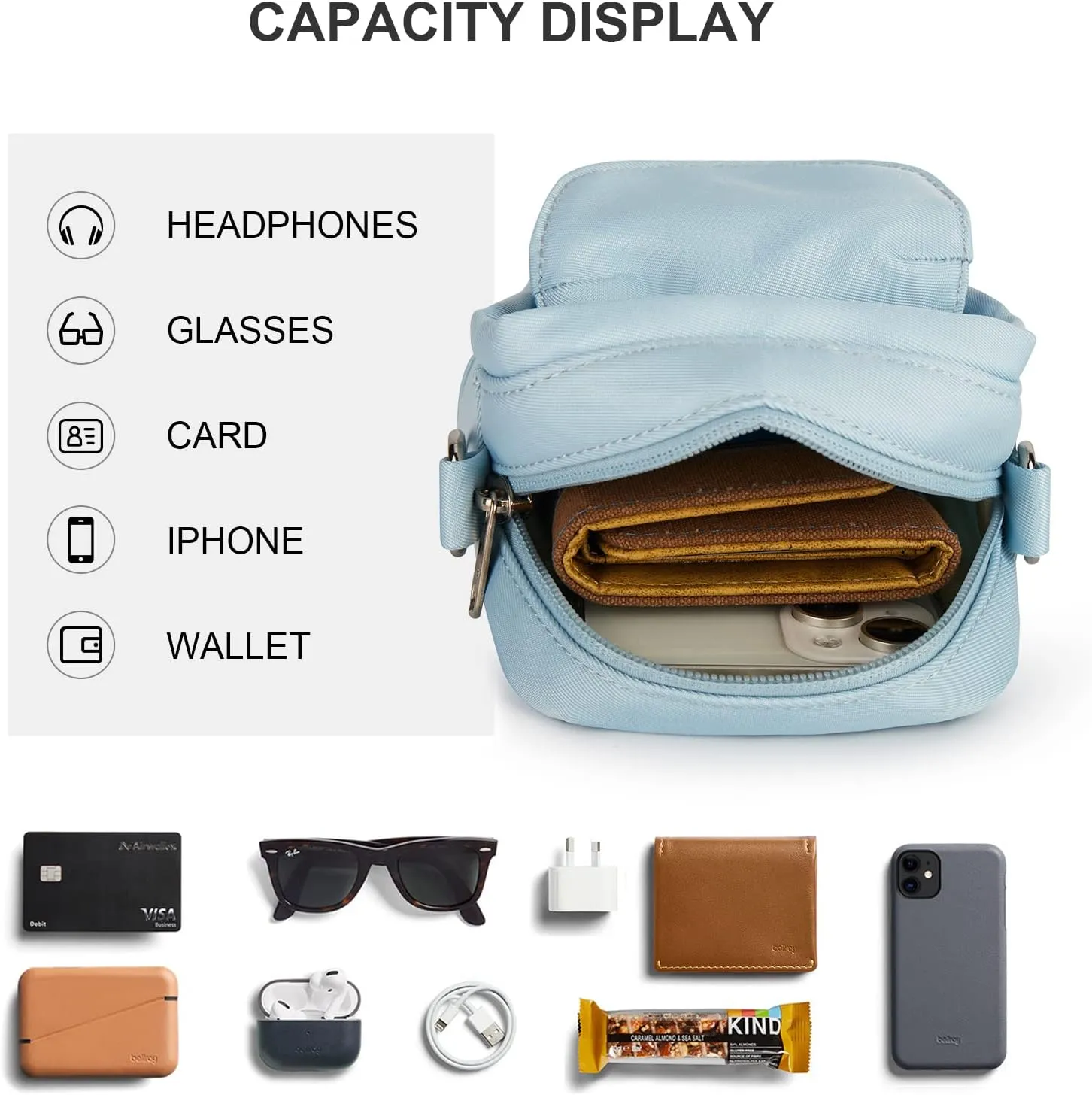 Mini Crossbody Bag Small Shoulder Bag For Women, Girls Mini Messenger Satchel Bag
