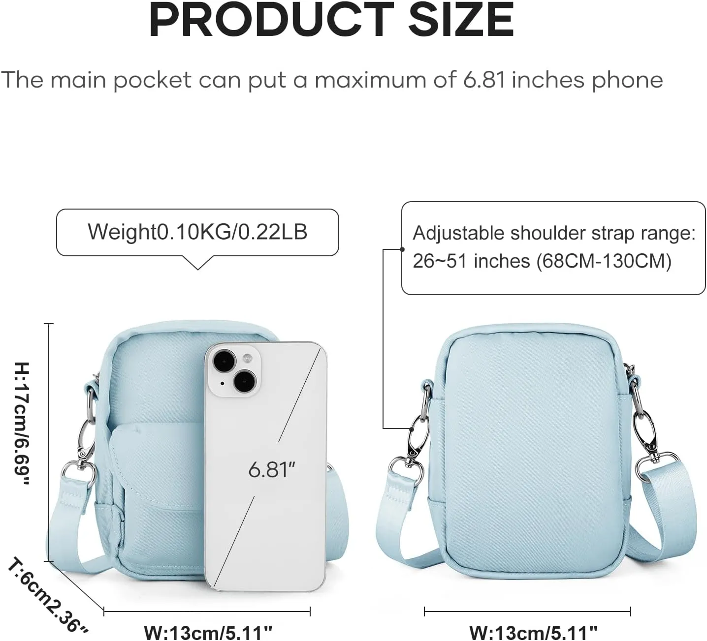 Mini Crossbody Bag Small Shoulder Bag For Women, Girls Mini Messenger Satchel Bag