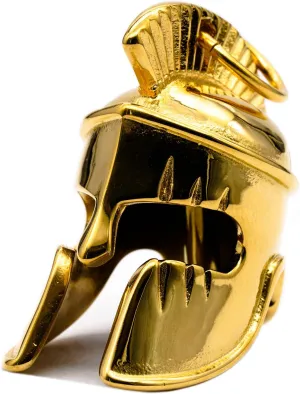 Motorcycle Biker Roman Gladiator Warrior Spartan Helmet Guardian Bell Luck Gremlin Ride Bell Hanger or Lucky KeyChain