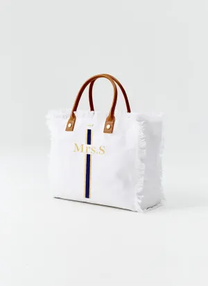 Mrs Cap Ferrat White Navy