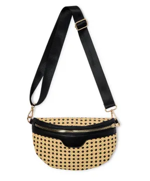 Natural Cane Crossbody Sling Bag