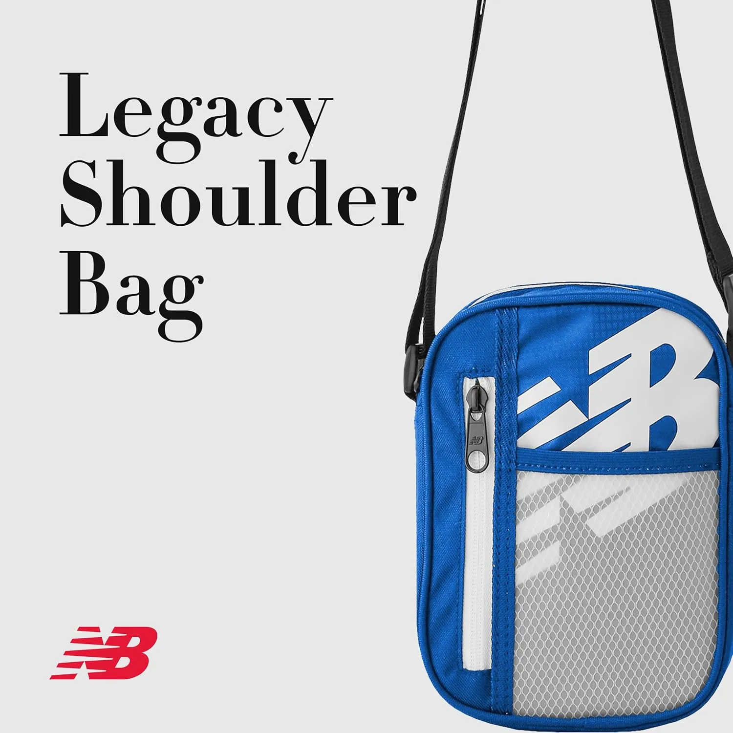 New Balance Shoulder Bag, Core Performance Crossbody Purse for Men and Women
