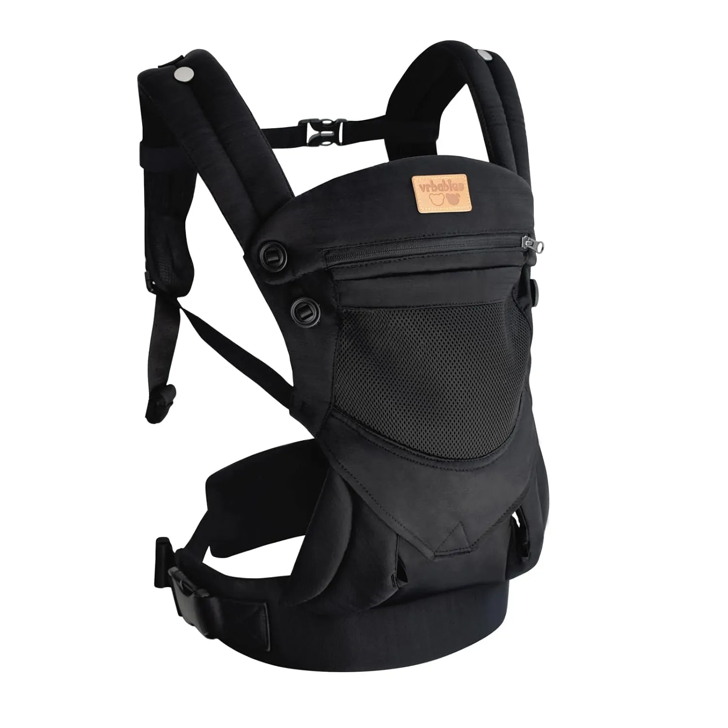 New Upgrade Ergonomic Baby Carrier Newborn Toddler Wrap Carrier,Hands Free Baby Sitting Sling,Breathable,Perfect for Infants/Chest Sling for Babies Shower Gift (Ink-Black, Upgrade-with Belt)