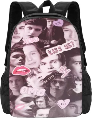 Nick Actors Robinson Backpack Laptop Computer Bag Double Shoulder Bags Casual Daypack for Travel Work Business Outdoor 15.6 Inch