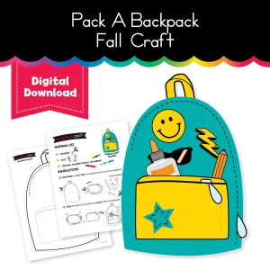Pack A Backpack Fall Craft