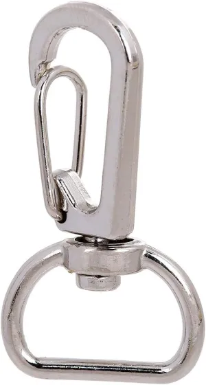 Pack of 40 1.5" Metal Swivel Clasps Snap Lanyard Snap Hook Lobster Claw Clasp-On Keychain Ring Hook Clip for Keys, Lanyards (3/4" Inside Wideth)