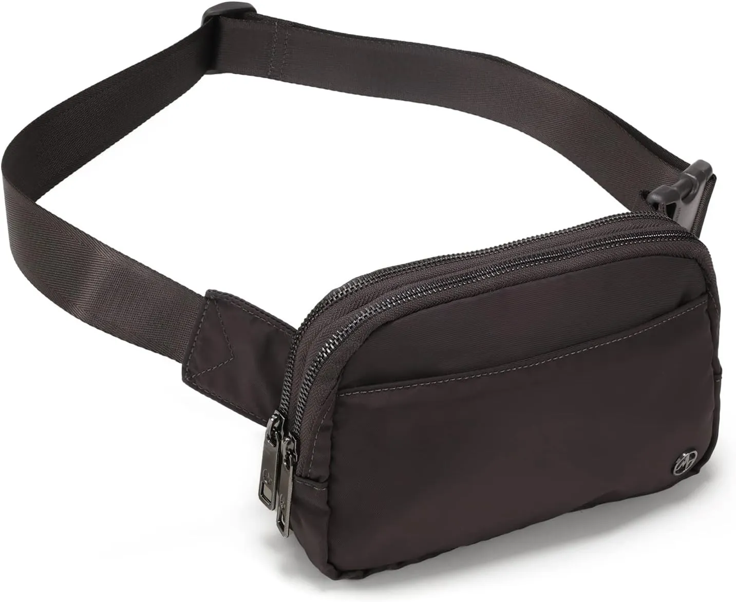 Pander Everywhere Belt Bag for Women, 5 Zipper Pockets Nylon Crossbody Fanny Pack Purse (Dim Grey)