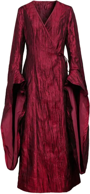 PartyEver The Red Woman Melisandre Cosplay Costume Renaissance Medieval Maxi Dress Victorian Irish Gothic Retro Gown