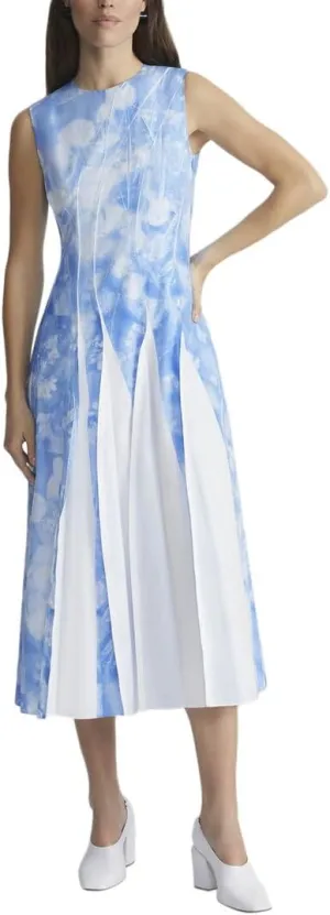 Pleated Midi Dress