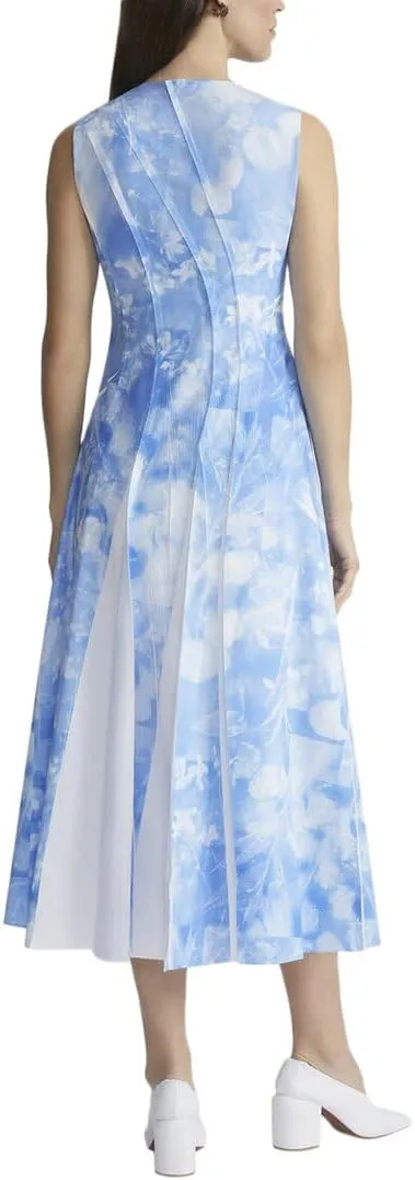 Pleated Midi Dress
