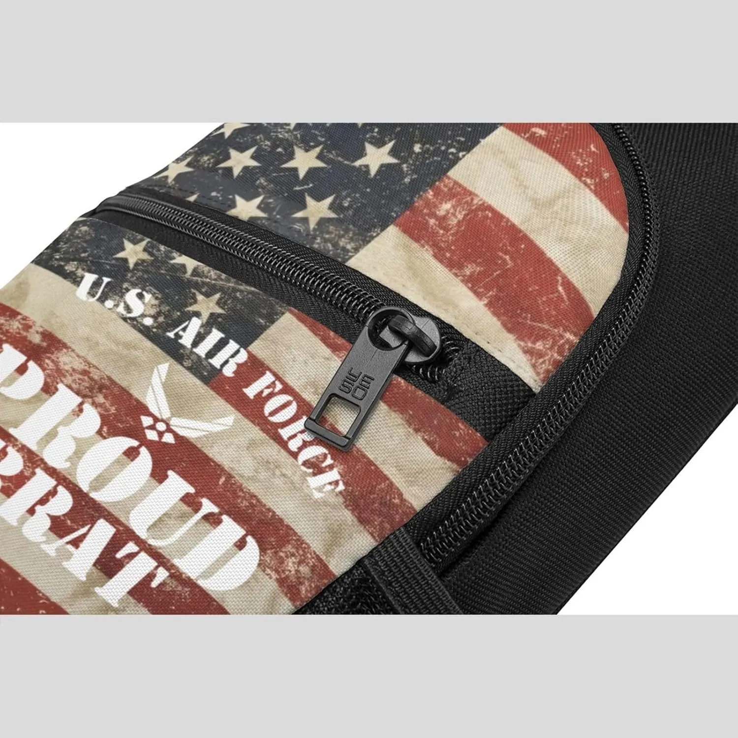 Proud U S Air Force Brat Sling Bag Crossbody Backpack Shoulder Casual Daypack Bags for Men