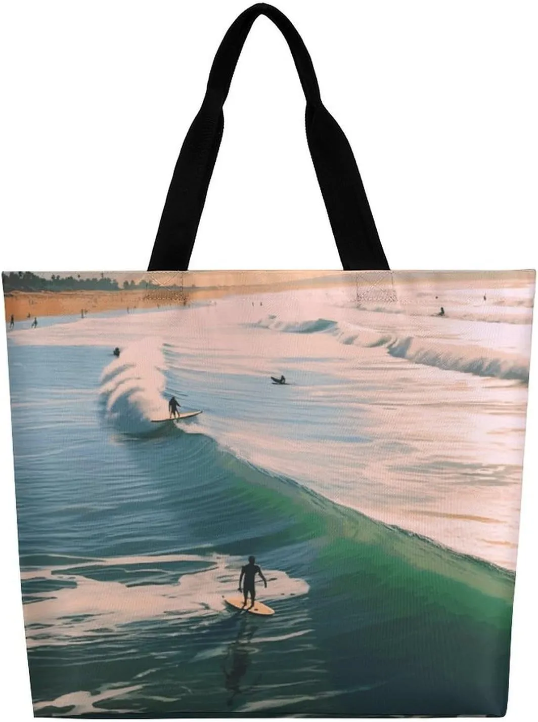 Psychedelic Smoke Tote Bag for Women Reusable Grocery Shoulder Bag Shopping Bags for Travel, Groceries