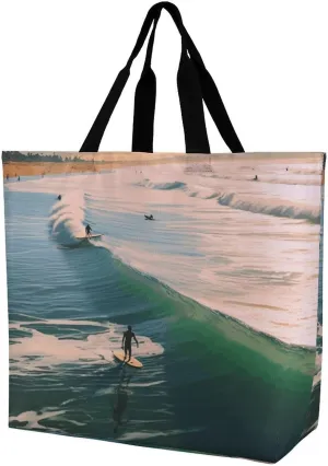 Psychedelic Smoke Tote Bag for Women Reusable Grocery Shoulder Bag Shopping Bags for Travel, Groceries
