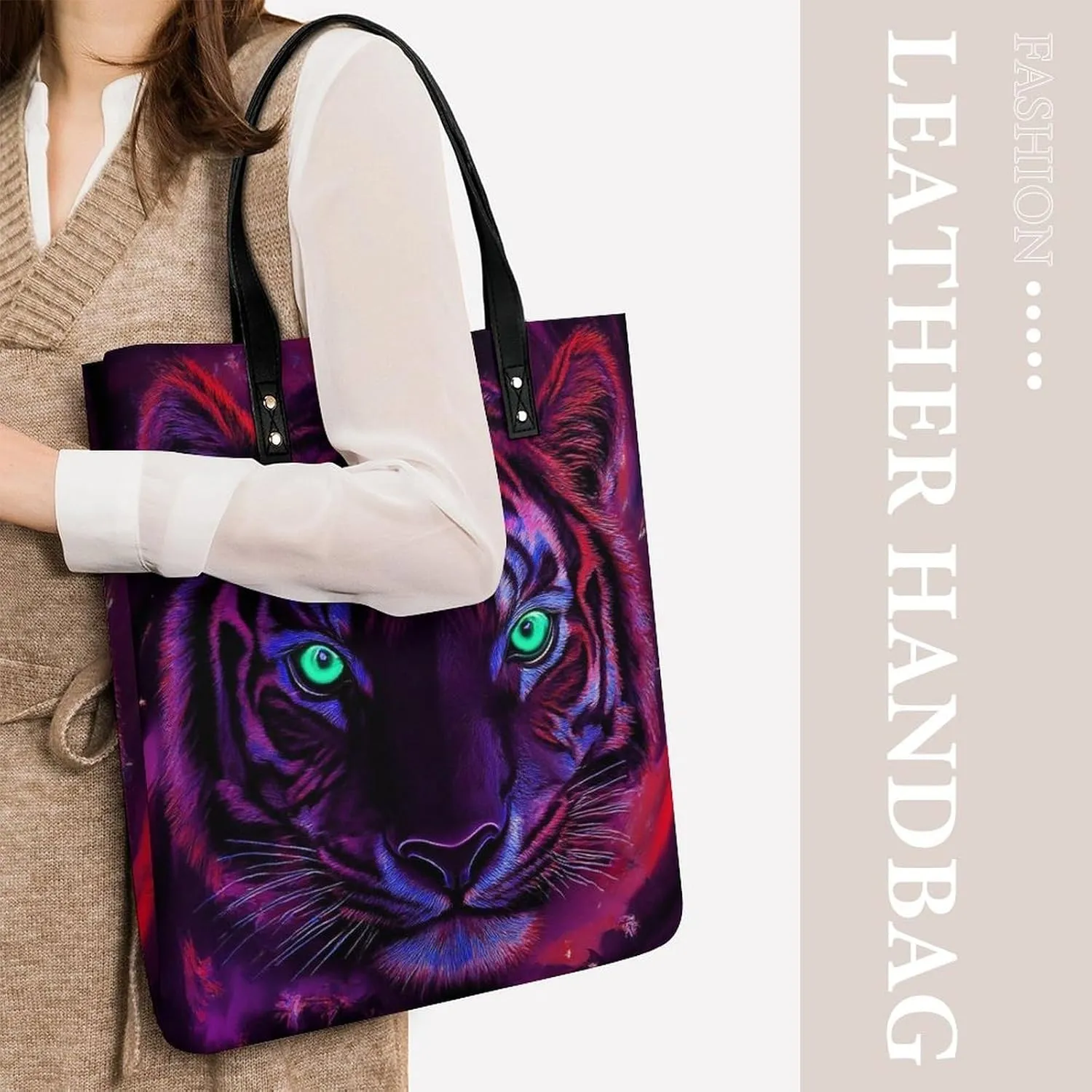 Pu Leather Tote Bag for Women Work Shoulder Bags Purses Handbags