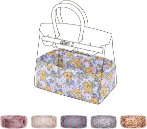 Purse Organizer Insert Fits Birkin 20/25/30/35/40 bags, Lightweight Bag Shaper Liner for Women Luxury Handbag Tote, Soft Inner Bag(BK20,Blossoming)