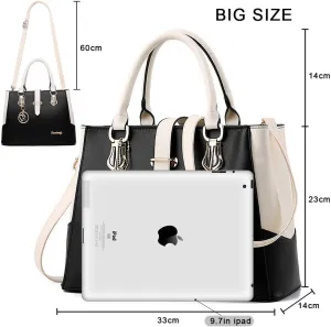 Purses and Handbags for Women Tote Shoulder Crossbody Bags with Long Strap Detachable