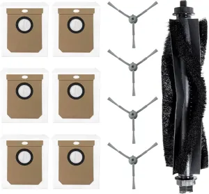 Replacement Parts Dust Bags for eufy Robovac Clean L60 SES, L50 SES Accessory kits with 6-pack Dust Bag, 4 Side Brushes, 1 Roller Brush. (15)