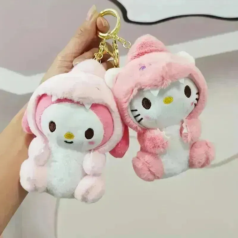 Sanrio Hooded Characters Plush Keychain