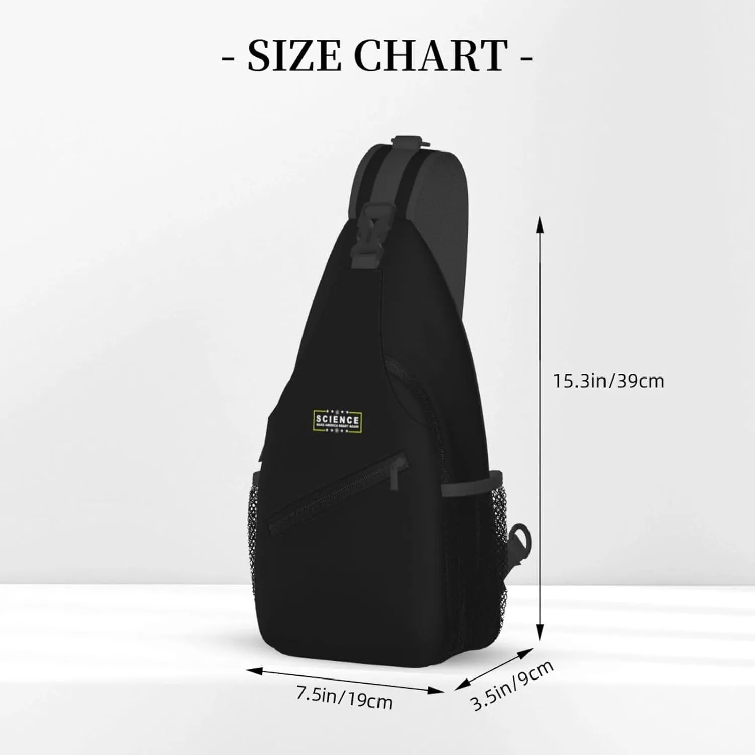 Science Make America Smart Again Sling Bag Crossbody Backpack Shoulder Casual Daypack Bag for Men Women