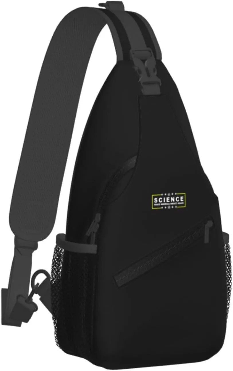 Science Make America Smart Again Sling Bag Crossbody Backpack Shoulder Casual Daypack Bag for Men Women
