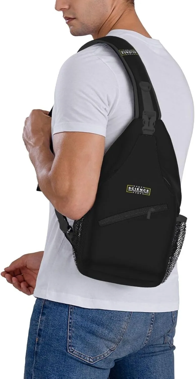 Science Make America Smart Again Sling Bag Crossbody Backpack Shoulder Casual Daypack Bag for Men Women