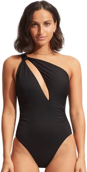 Seafolly Women's Shoulder Cut Out One Piece Swimsuit
