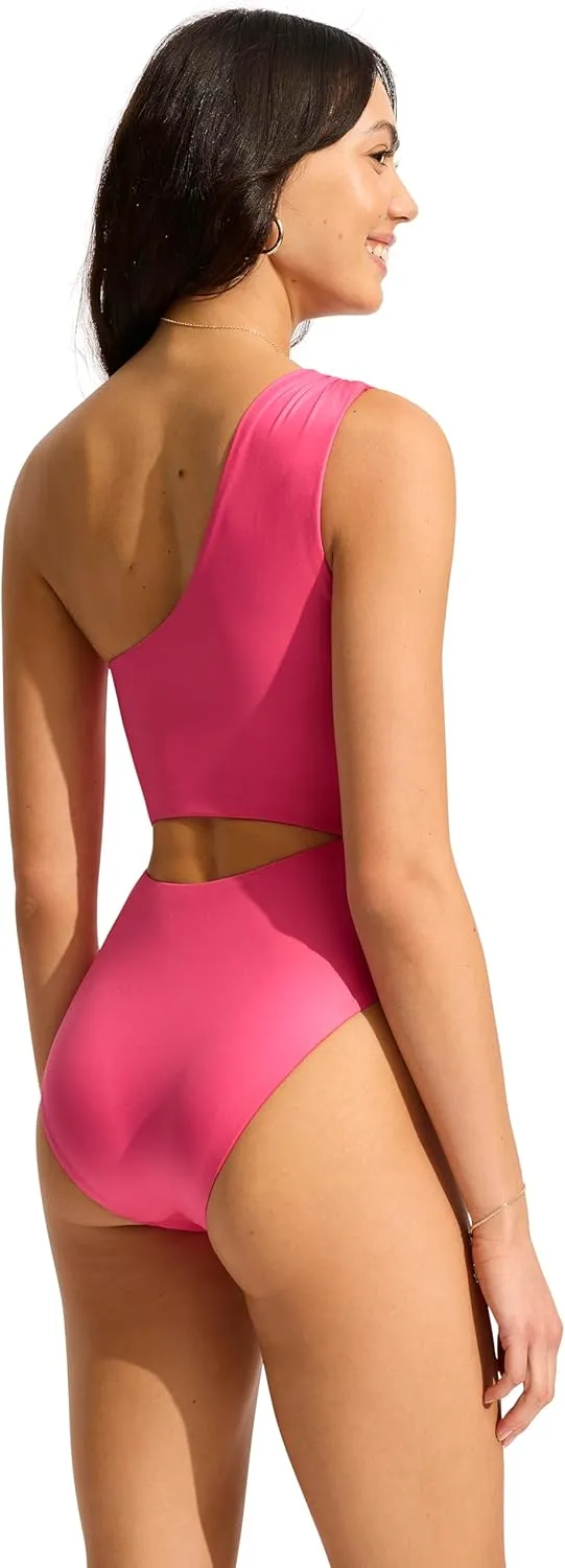 Seafolly Women's Shoulder Cut Out One Piece Swimsuit