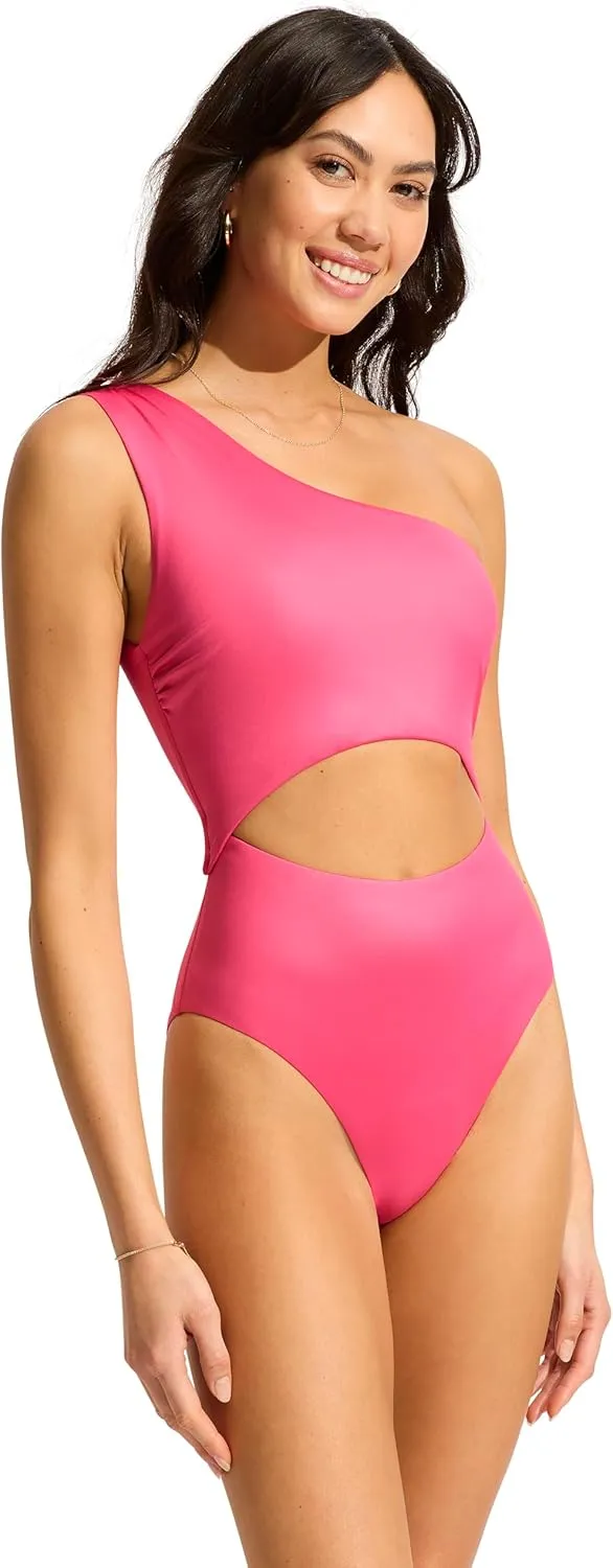 Seafolly Women's Shoulder Cut Out One Piece Swimsuit
