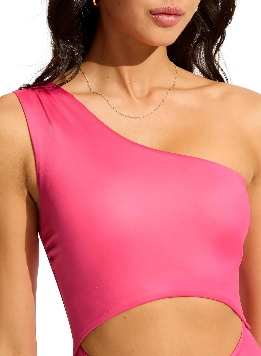 Seafolly Women's Shoulder Cut Out One Piece Swimsuit