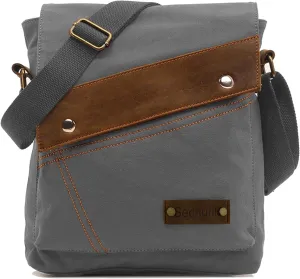 Sechunk Canvas Shoulder Bags Crossbody Bags Messenger Bags Purse Daypack for Men Women