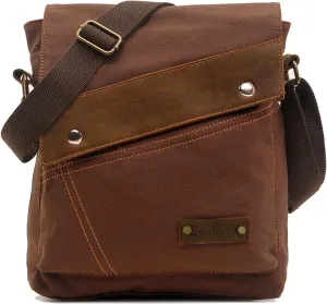 Sechunk Canvas Shoulder Bags Crossbody Bags Messenger Bags Purse Daypack for Men Women